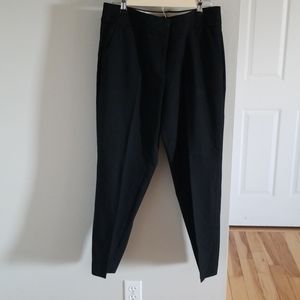Loft Julie Slim Black Ankle Pants Sz 12